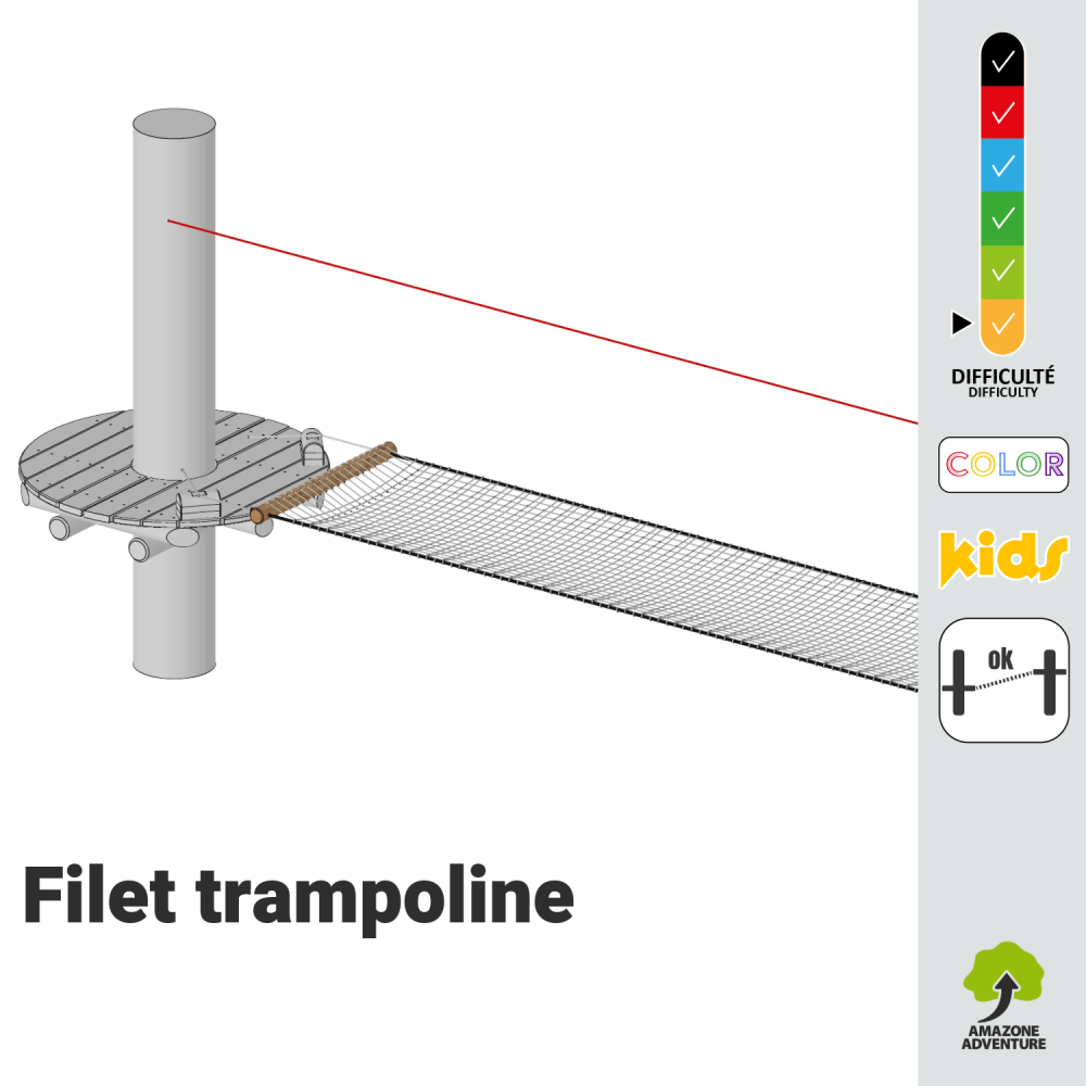 Filet trampoline