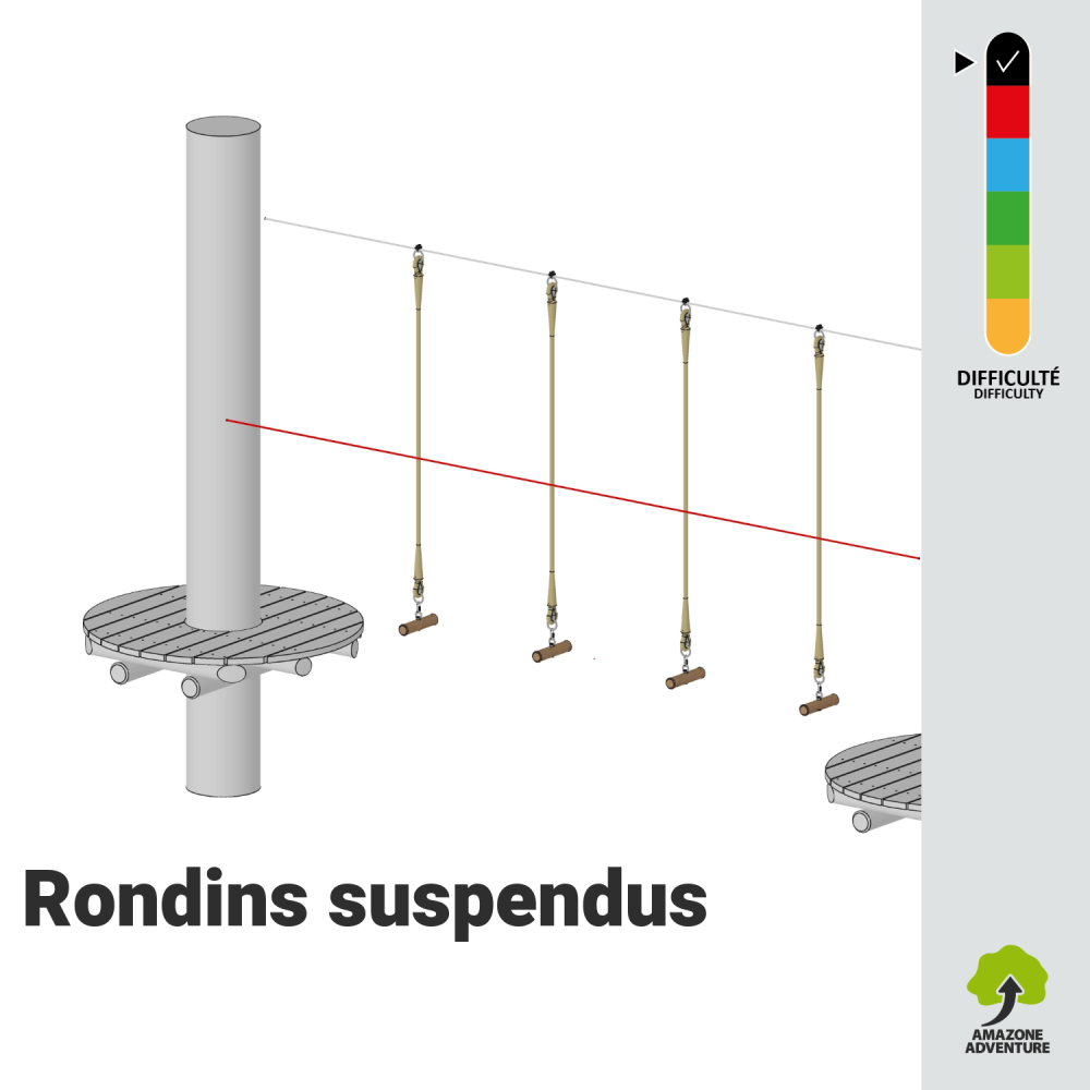 Rondins suspendus