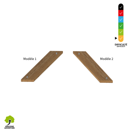 Passerelle zigzag