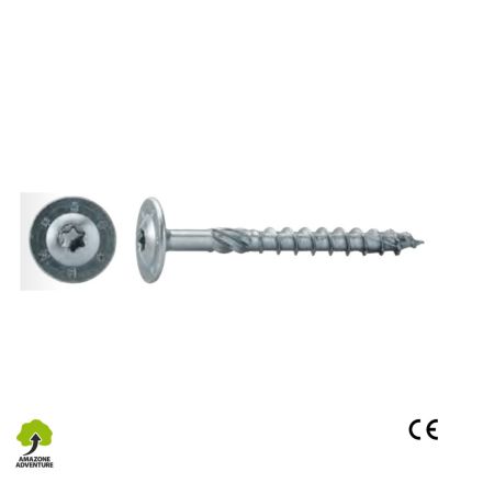 Vis d'assemblage pour structure bois tête large diamètre Ø10, empreinte torx - longueur au choix