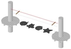 Passerelle forme les animaux de la mer
