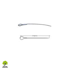 Elingue câble manchonée - Ø10 mm 