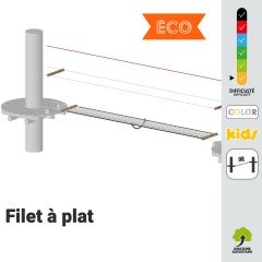 Filet pour filet à plat [La 50 cm] - faible passage