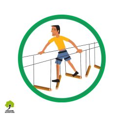 Pictogramme de signalétique : Picto Balancoires zigzag