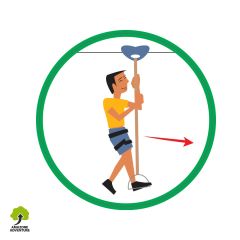 Pictogramme de signalétique : Picto Etrier Filant
