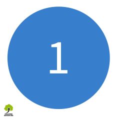 Picto de signalétique numéro Bleu