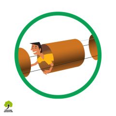 Pictogramme de sécurité : tonneaux