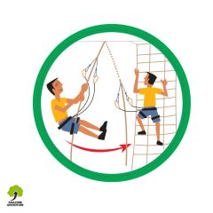 Pictogramme de signalétique : Picto Saut De Tarzan.