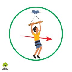 Pictogramme de signalétique : Picto trapèze volant