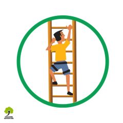 Pictogramme de signalétique : Picto Echelle Bois