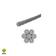 Câble galvanisé Diamètre 10 mm pour construction de vos câbles support de jeux et les câbles de main de vos parcours accrobranche.