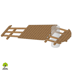 Kit plateforme avec pan incliné - serrage - 2 tailles