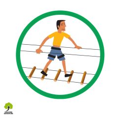 Pictogramme de signalétique : Picto échelle horizontale